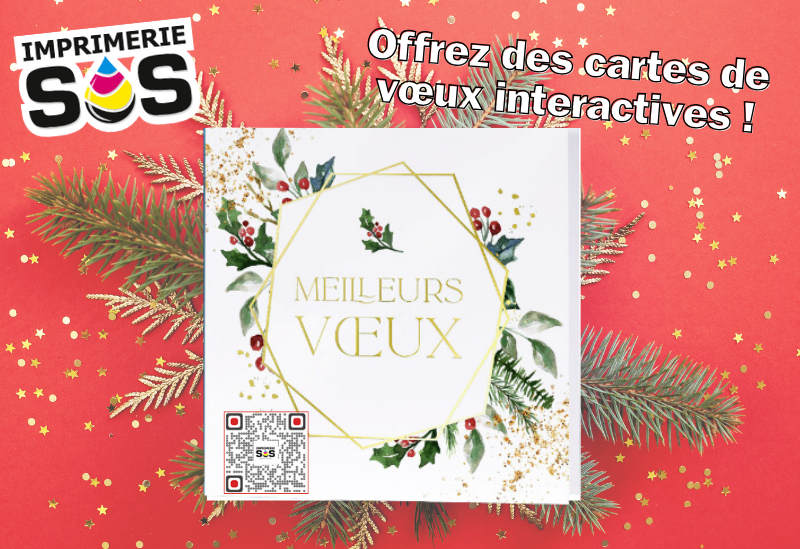 Carte meilleurs vœux avec QR Code